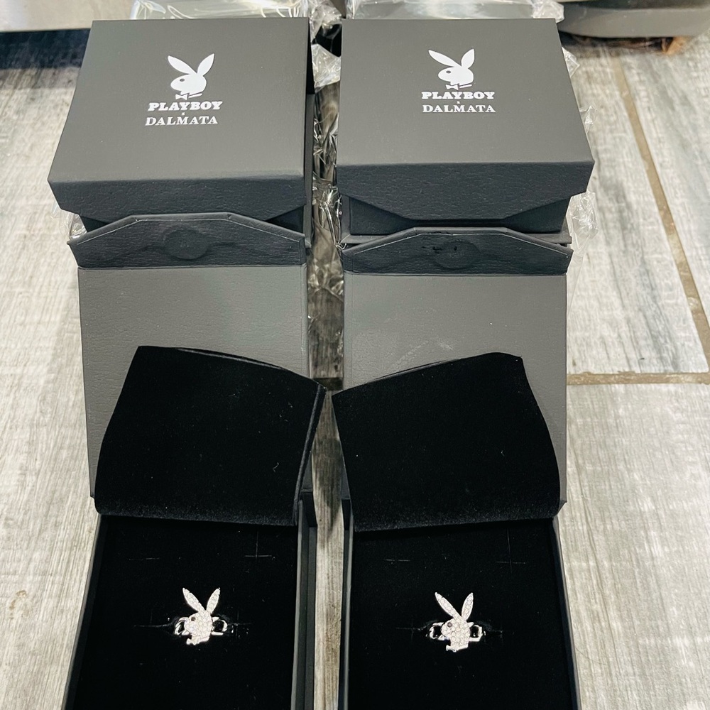 Playboy Dalmata Silver Ring